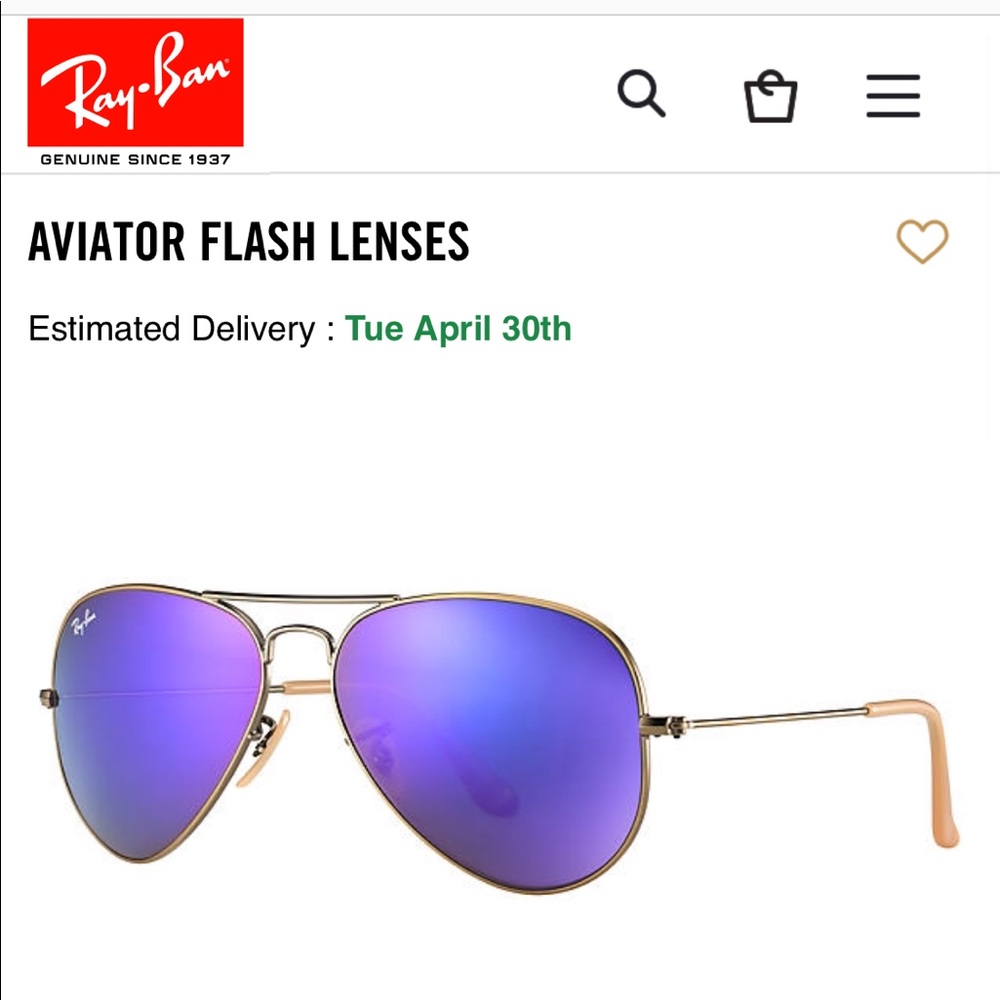 PURPLE FLASH RAY-BAN AVIATORS💜